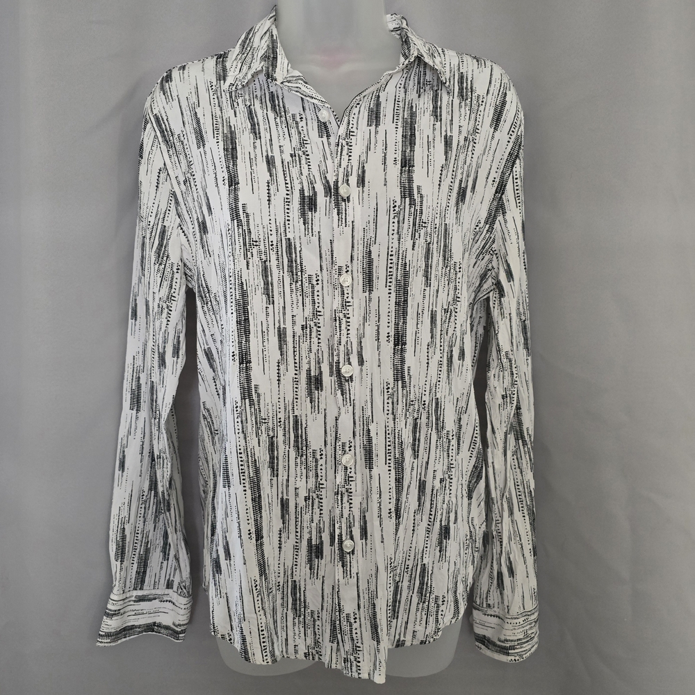 GUESS Men's Long Sleeve Button Down Shirt